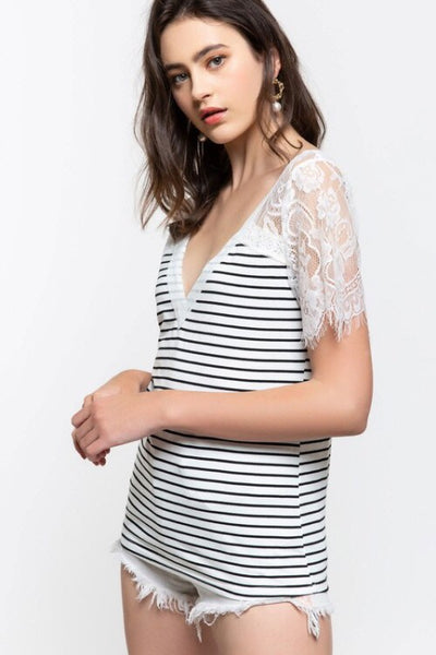 Molly Lace Detail Tee-Top-Style Trolley