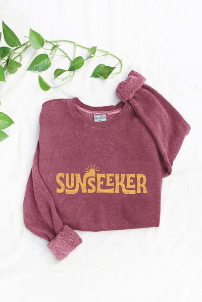 SUNSEEKER Mineral Washed Graphic Sweatshirt
