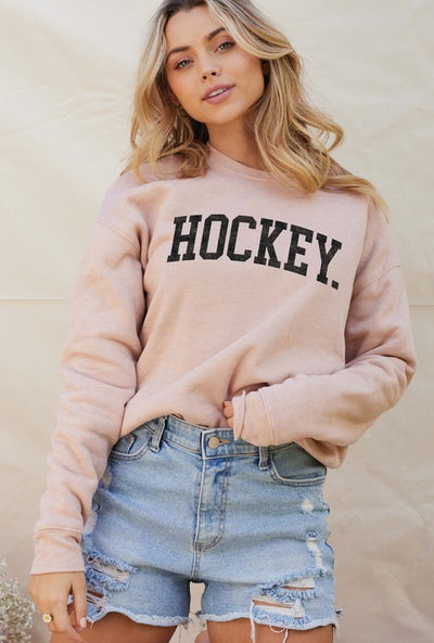 HOCKEY Crewneck Pullover Sweatshirt