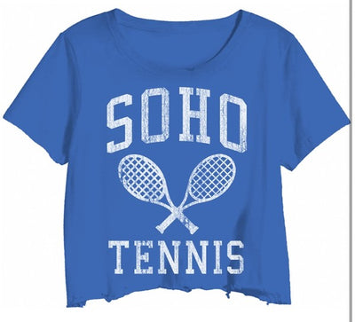 SOHO Tennis Graphic Cropped Tee