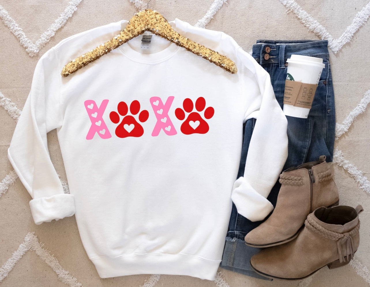 XOXO Dog Mom Valentines Sweatshirt