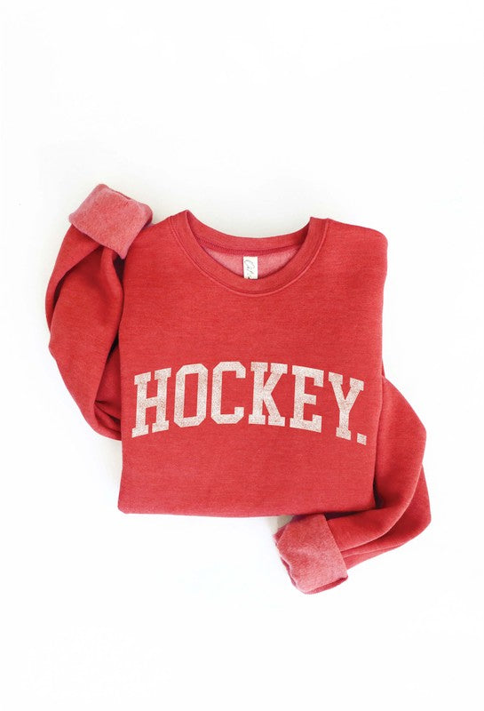 Style Trolley Hockey Crewneck Sweatshirt - Blush XL