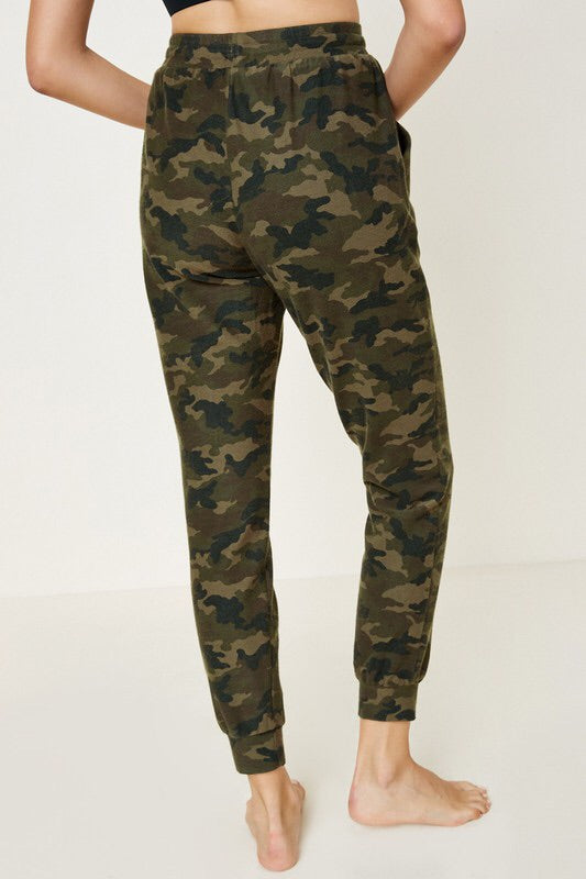 Distressed Camo Joggers - Main Image