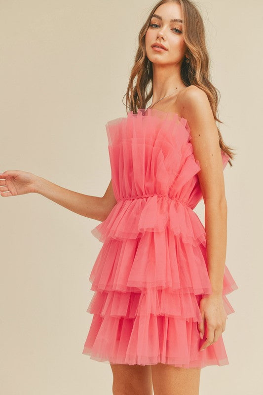layered tulle mini dress Katya Long Sleeve Red And eastlake dresser while the layered tulle Size:18.5(36/37)
