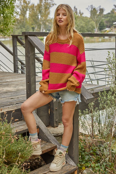 The Francine Striped Knit Sweater