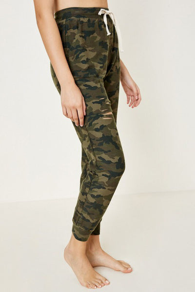 Distressed Camo Joggers-Joggers-Style Trolley