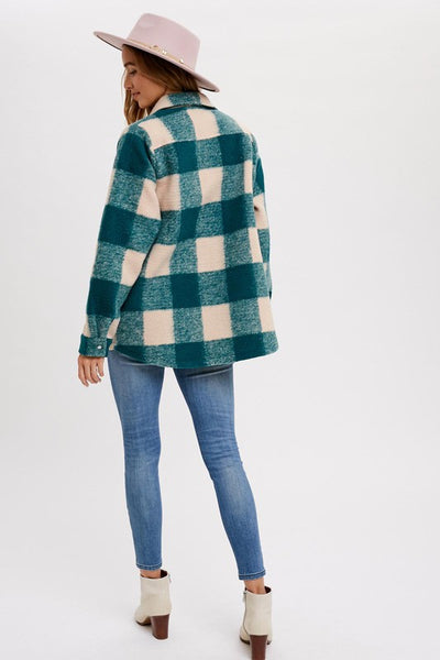 Calista Brushed Flannel Plaid Shacket