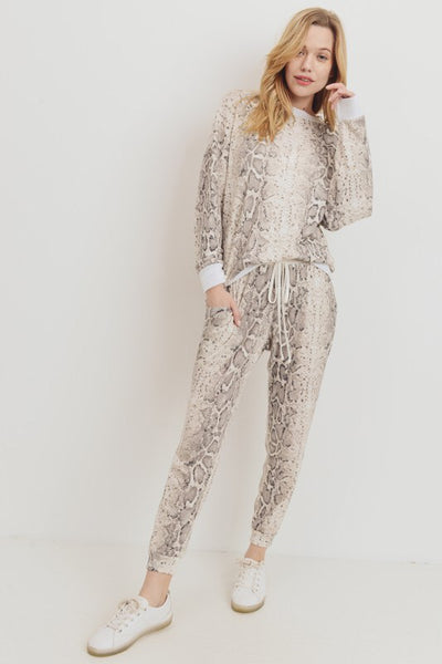 Snake Print Mini Thermal Top-Top-Style Trolley