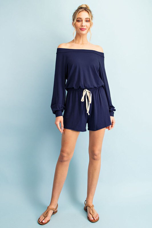 Off the Shoulder Romper-Style Trolley
