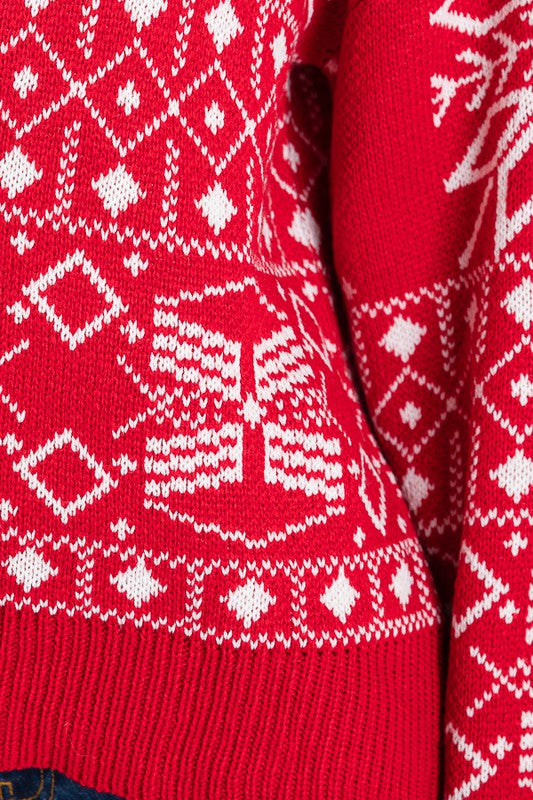 Snowflake Holiday Knit Sweater