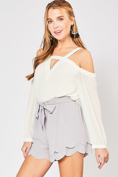 Michelle Open Shoulder Top-Top-Style Trolley