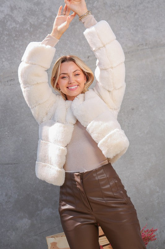 Camilla Faux Fur Party Coat